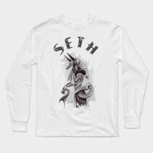 Seth Egyptian god design Long Sleeve T-Shirt