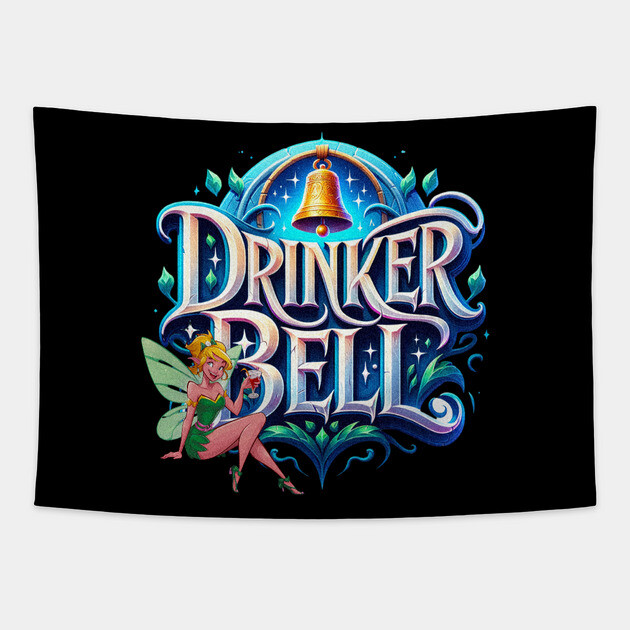 Drinker Bell Fantasyland Adult Drinker Tinker Style Tapestry by Joaddo
