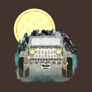 Pickleball Adventure Jeep by Pickleball ARTwear T-Shirt