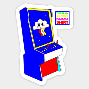 This This Is My Gaming Pajama Shirt 3. Retro Sticker