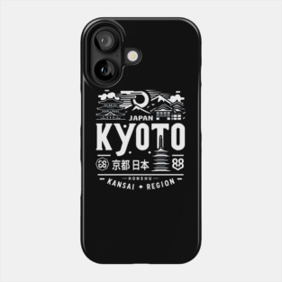 Kyoto Japan Travel Graphic – Kansai Region Adventure Gift Phone Case