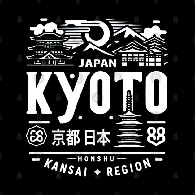 Kyoto Japan Travel Graphic – Kansai Region Adventure Gift by MakerMind8.2