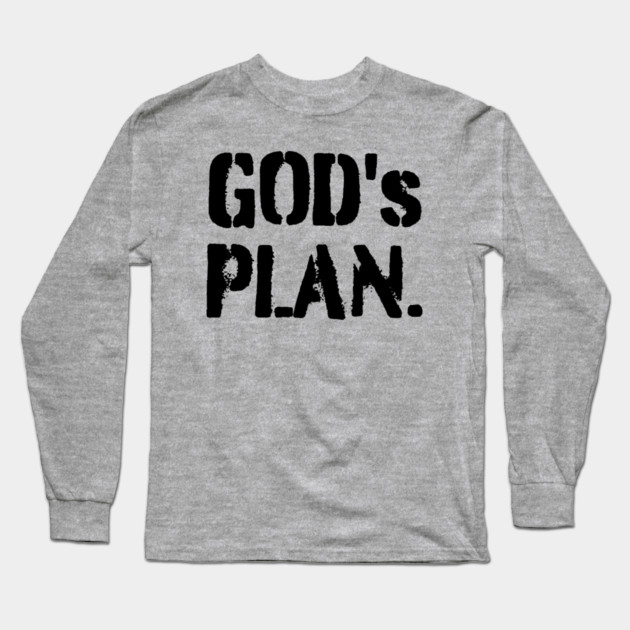 God's Plan Long Sleeve T-Shirt by UrbanLifeApparel