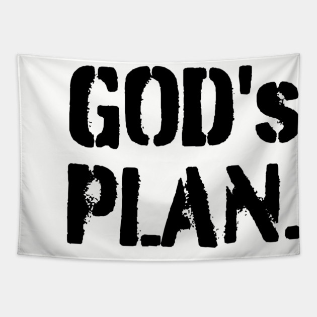 God's Plan Tapestry by UrbanLifeApparel