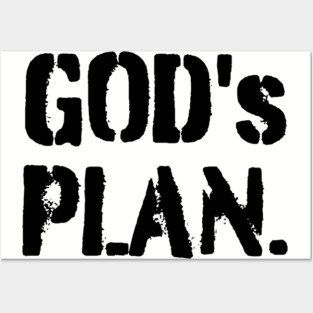 God's Plan Posters and Art