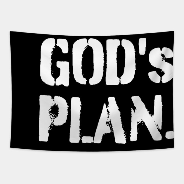God's Plan Tapestry by UrbanLifeApparel