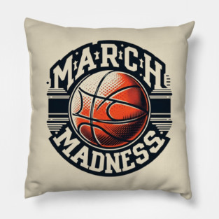 March Madness Basketball Pillow