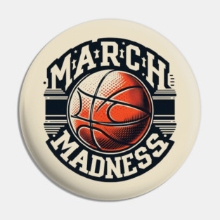 March Madness Basketball Pin