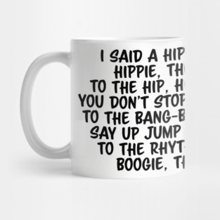 Old School Hip Hop Rap Lyric Mug