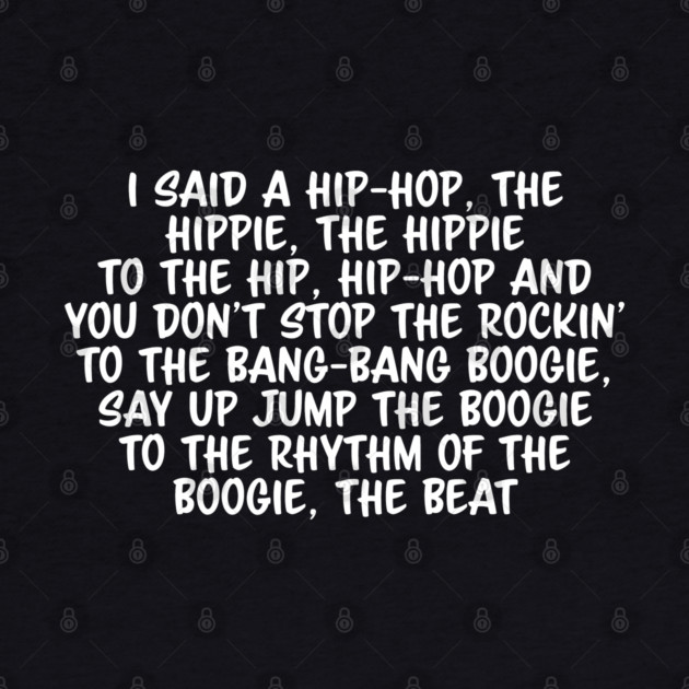 Old School Hip Hop Rap Lyric by UrbanLifeApparel