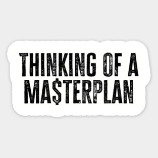 Old School Hip Hop Thinking of a Master Plan, Rap Lyric Magnet