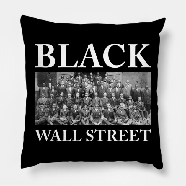 Black Wall Street, Black History Pillow by UrbanLifeApparel