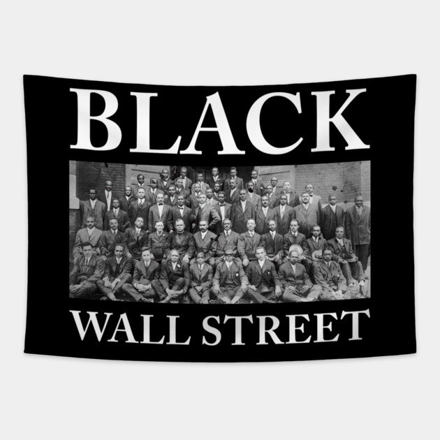 Black Wall Street, Black History Tapestry by UrbanLifeApparel