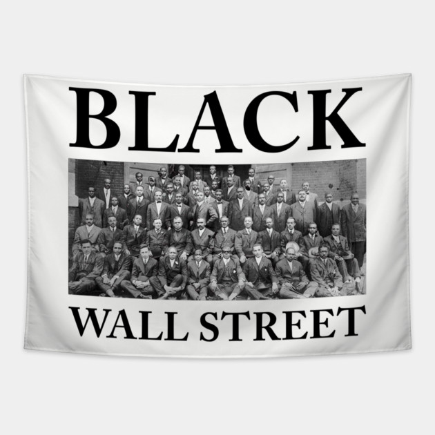Black Wall Street, Black History Tapestry by UrbanLifeApparel