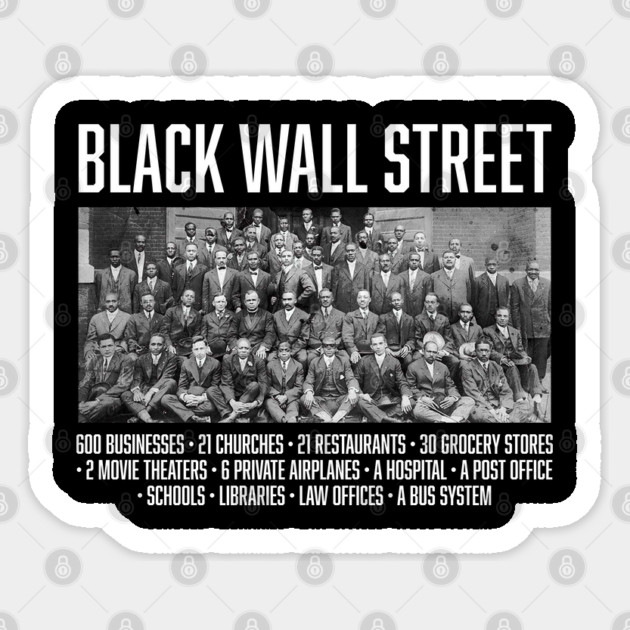 Black Wall Street Facts, Black History Sticker by UrbanLifeApparel
