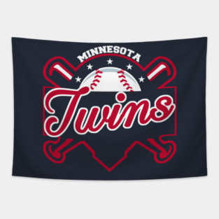 Twins Baseball Tapestry