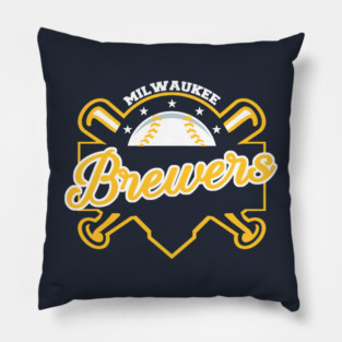 Brewers Baseball Pillow
