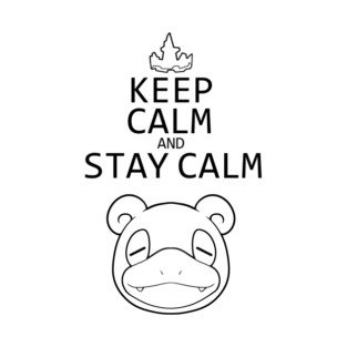 Keep calm and stay clam (black) T-Shirt