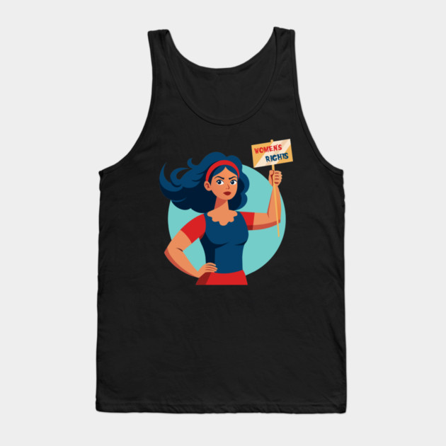 A Call for Women's Rights Tank Top by DIGITAL MERCH CREATIONS