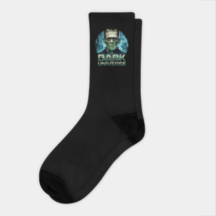 Distressed Vintage Look Frankenstein Monster Dark Universe Portal Style Socks