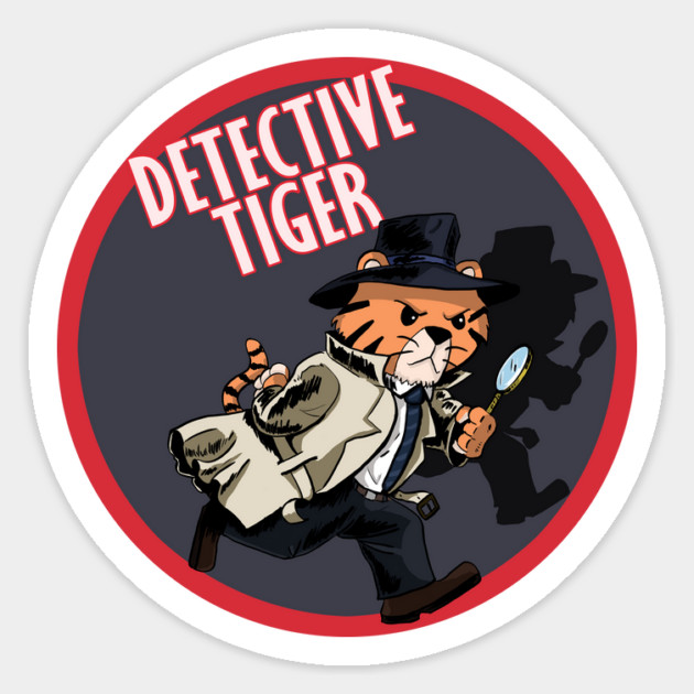 DETECTIVE TIGER Magnet by droidmonkey