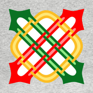 Red, Green & Gold Merlin's Knot T-Shirt