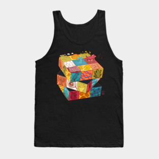 Biology Rubiks Cube Tank Top