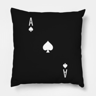 Ace of Spades - Playing Card Design Pillow
