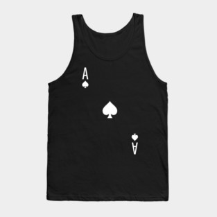 Ace of Spades - Playing Card Design Tank Top