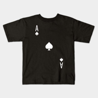Ace of Spades - Playing Card Design Kids T-Shirt