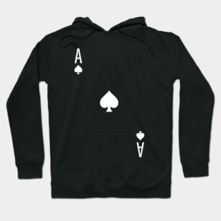 Ace of Spades - Playing Card Design Hoodie