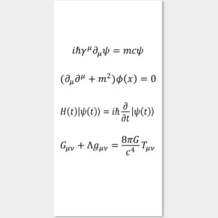 Theoretical Physics Equations Posters and Art