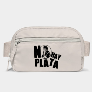 Javier Milei "NO HAY PLATA" Black And White Bag