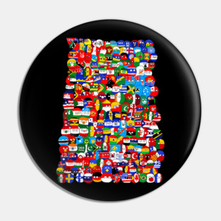 Countryballs World Flags Pin