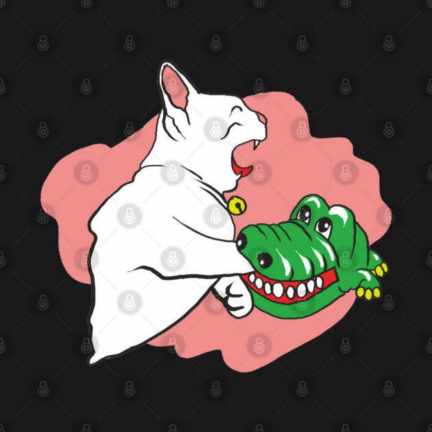 Funny Cat gets Bitten By Crocs by Urbanprint