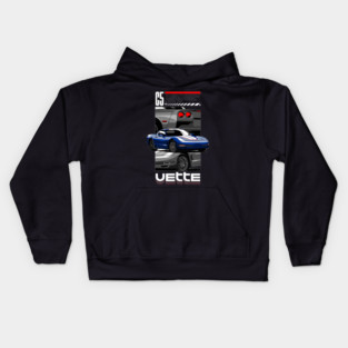 Blue Corvette C5 Kids Hoodie