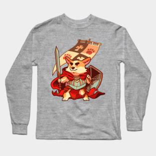 Warrior corgi Long Sleeve T-Shirt