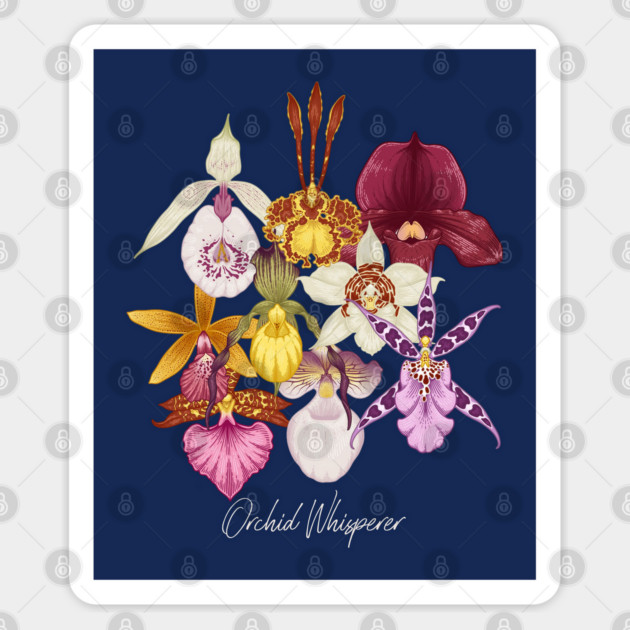 Vintage Orchid Whisperer Sticker by HolidayBug