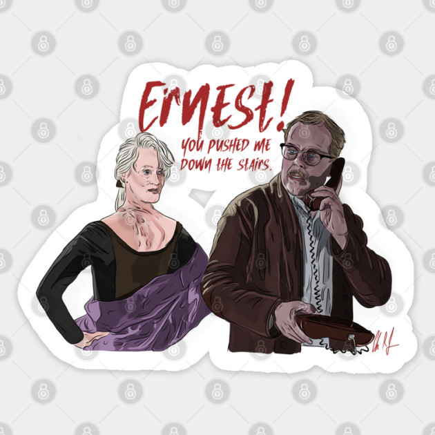 Death Becomes Her: Meryl Got Pushed Sticker by 51Deesigns