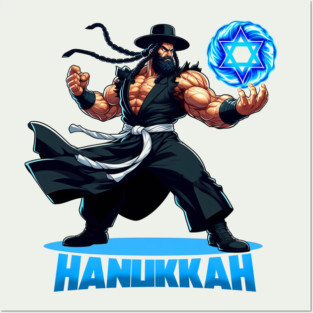 Rabbi Hanukkah Posters and Art