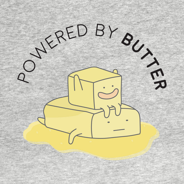 Keto Powered by Butter Low Carb Cute Funny T-Shirt