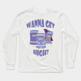 Towelie | Wanna Get High | South Park Long Sleeve T-Shirt