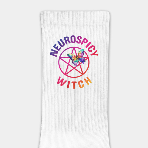 Neurospicy Witch with Rainbow Butterfly Cheeky Witch® by Cheeky Witch