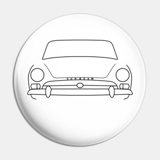Sunbeam Alpine Series classic car outline graphic (black) Pin
