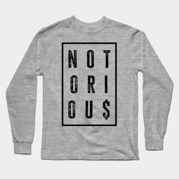 Old School Hip Hop, Rap, Notorious Long Sleeve T-Shirt by UrbanLifeApparel