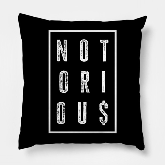 Old School Hip Hop, Rap, Notorious Pillow by UrbanLifeApparel