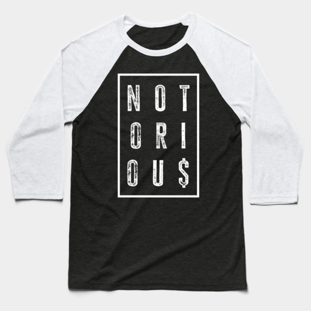Old School Hip Hop, Rap, Notorious Baseball T-Shirt by UrbanLifeApparel