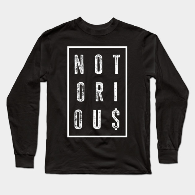 Old School Hip Hop, Rap, Notorious Long Sleeve T-Shirt by UrbanLifeApparel