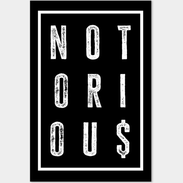 Old School Hip Hop, Rap, Notorious Wall Art by UrbanLifeApparel