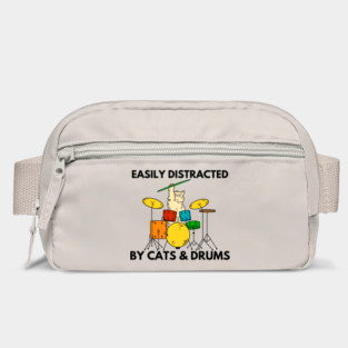 Easily Distracted By Cats & Drums Bag